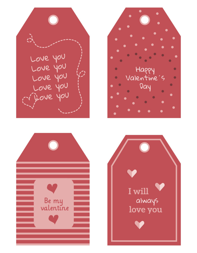 10 Best Happy Valentine Printable Gift Tags Printablee