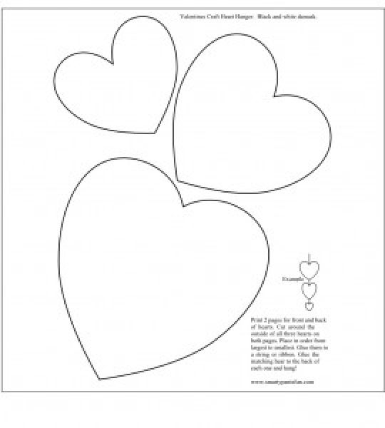 11 Valentine Heart Template Images Free Printable Valentine Hearts 