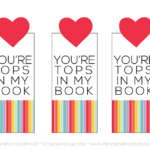 15 FREE Valentine s Day Bookmark Printables