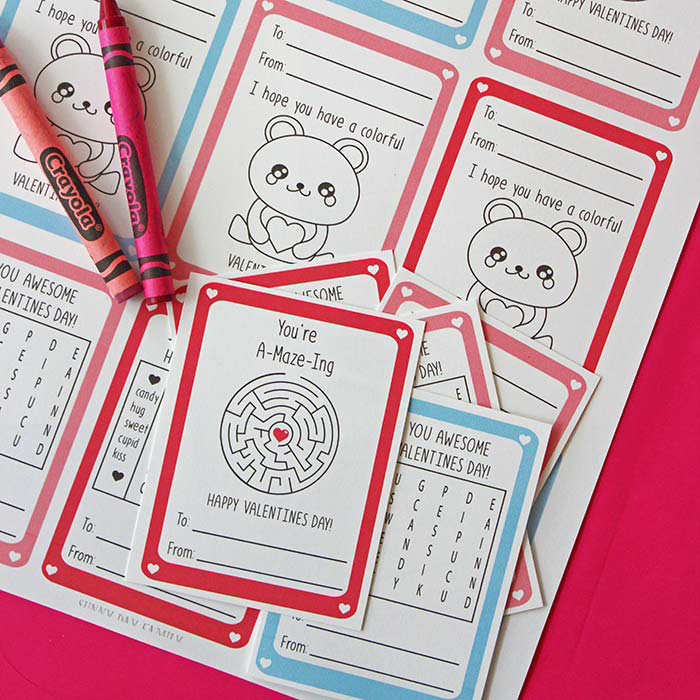 35 Adorable DIY Valentines Cards For Kids That You Can Print At Home 