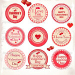 36 Printable Valentines Labels PSD Designs Free Premium Templates