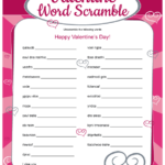 6 Easy Valentine s Day Word Scramble For Kids
