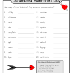 6 Easy Valentine s Day Word Scramble For Kids