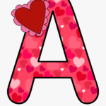 Abcs Clipart Black And White Valentine s Day Alphabet Letters