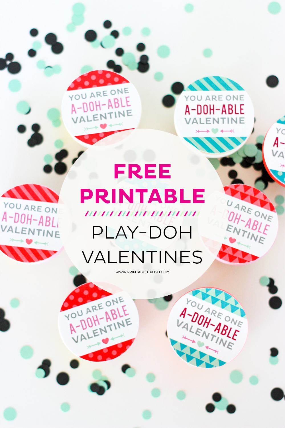 Adorable And FREE Play doh Valentine Printables Printable Crush