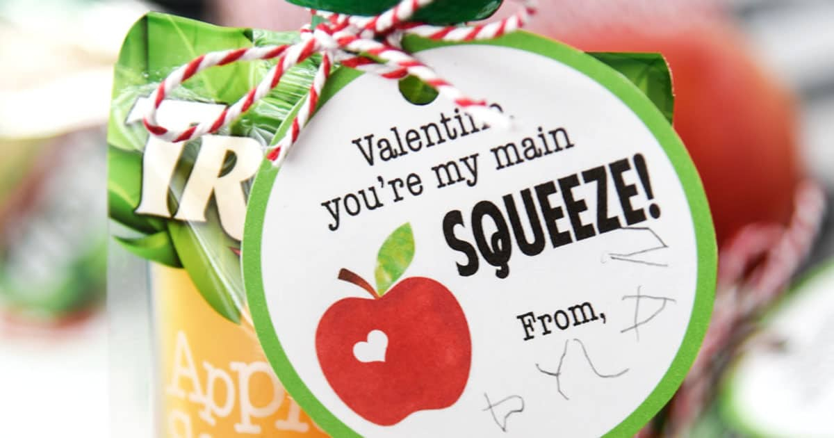 Applesauce Valentines For Preschoolers And Kids Free Printable 