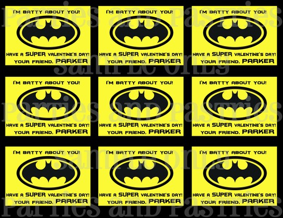 BATMAN Valentine s Day Cards Choose From 3 Designs