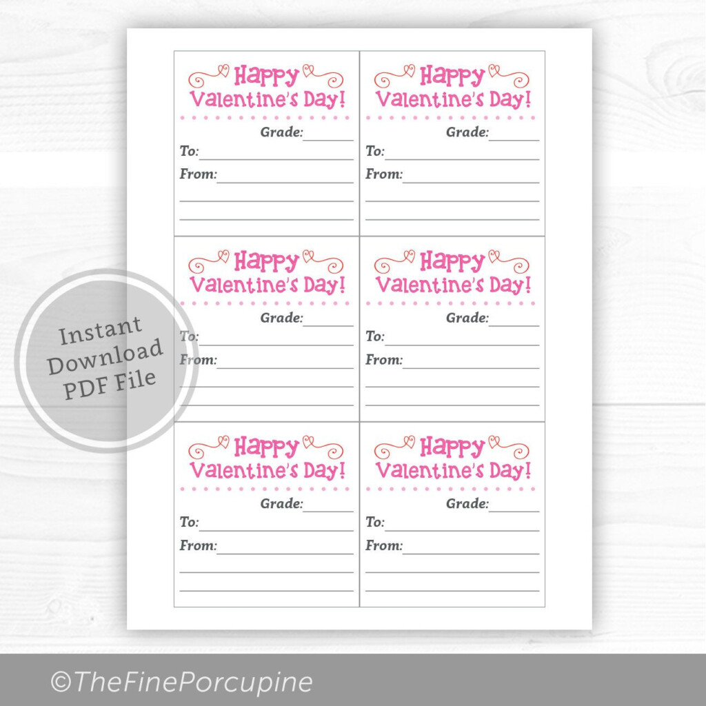 Candygrams Candy Gram Printable Valentine s Day Candy Gram PDF File 