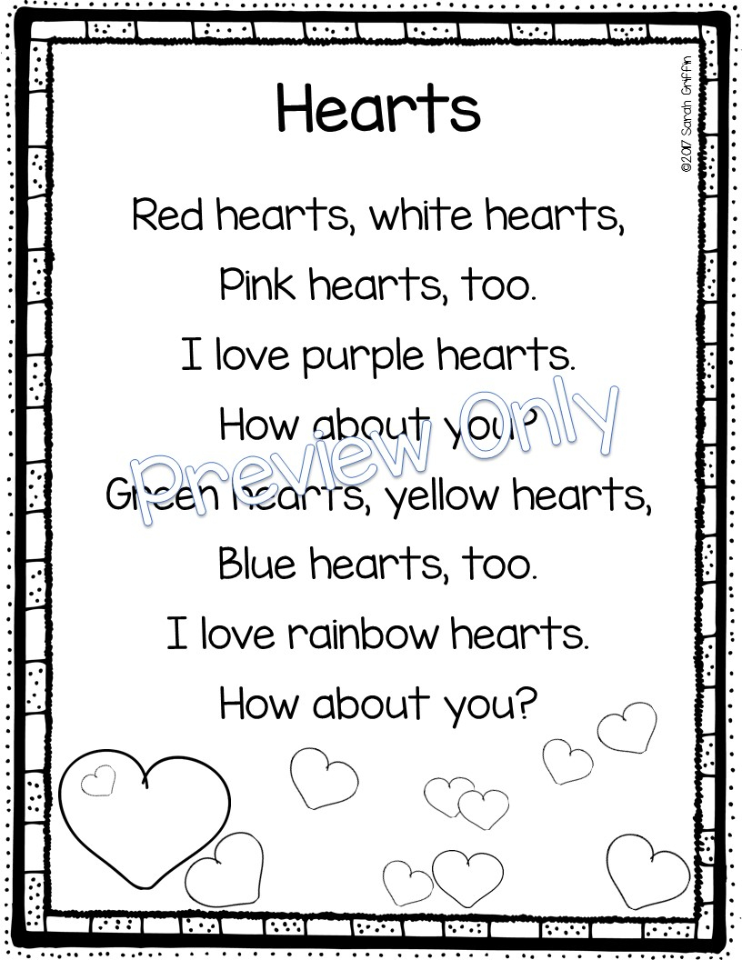 Daughters And Kindergarten 5 Valentine s Day Poems For Kids