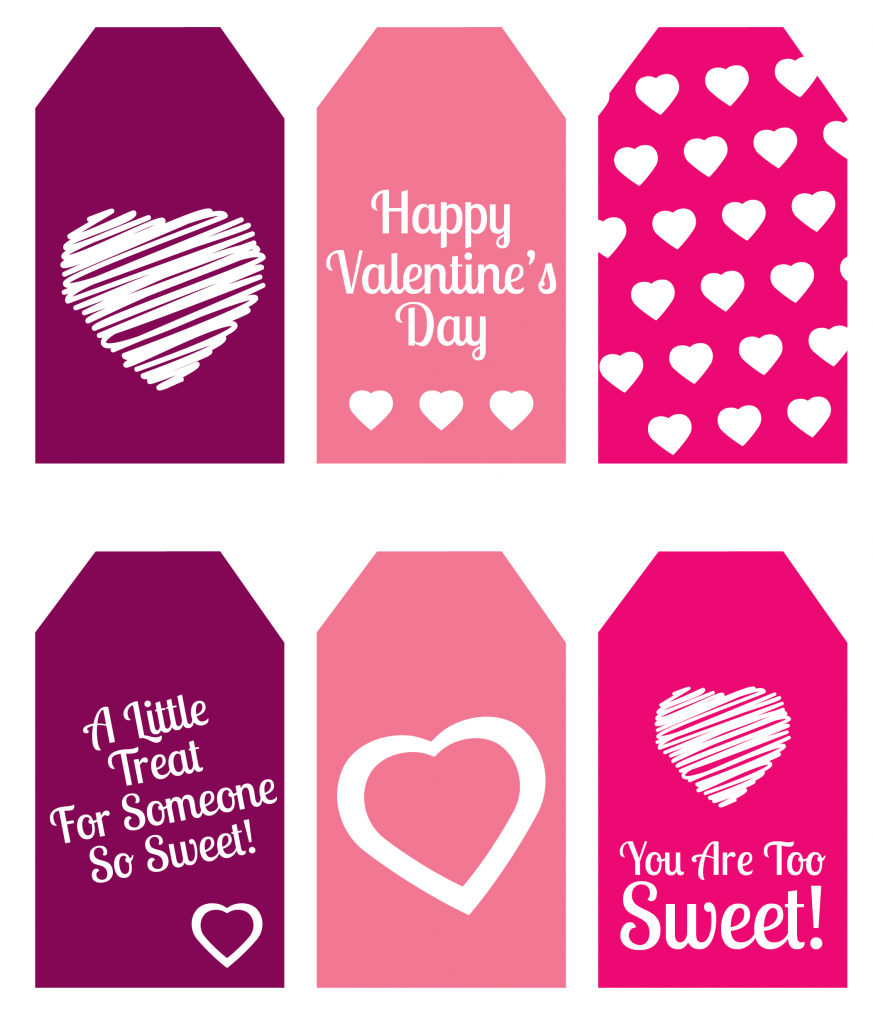 DIY Valentine s Day Gift Mini Candy Boxes Printable Gift Tags