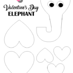 Easy And Cute Valentine s Day Elephant Paper Craft With FREE Printable