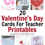 Easy Teacher Valentines Free Printable Cards For Teacher Gifts