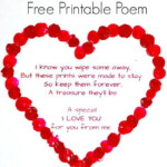 Fingerprint Heart Poem Valentines Printables Free Valentines Poems