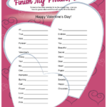 Finish My Phrase Dear Valentines Games For Couples Valentines Games