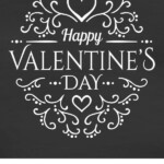 Free Chalkboard Printable Happy Valentine s Day Printables