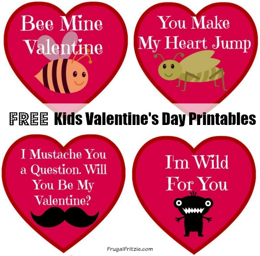 Free Kids Valentine s Day Cards Printables