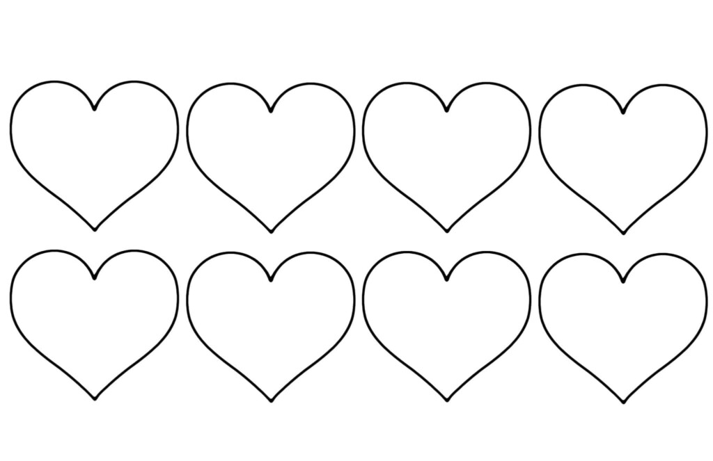 Free Pattern For Heart Template Printable Valentine s Day A Crafty Life
