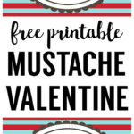 Free Printable Mustache Valentines Paper Trail Design