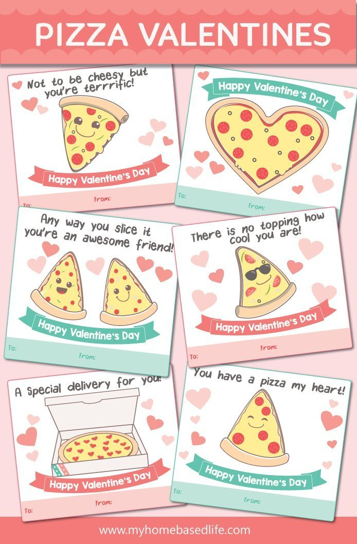 Free Printable Pizza Valentines My Home Based Life