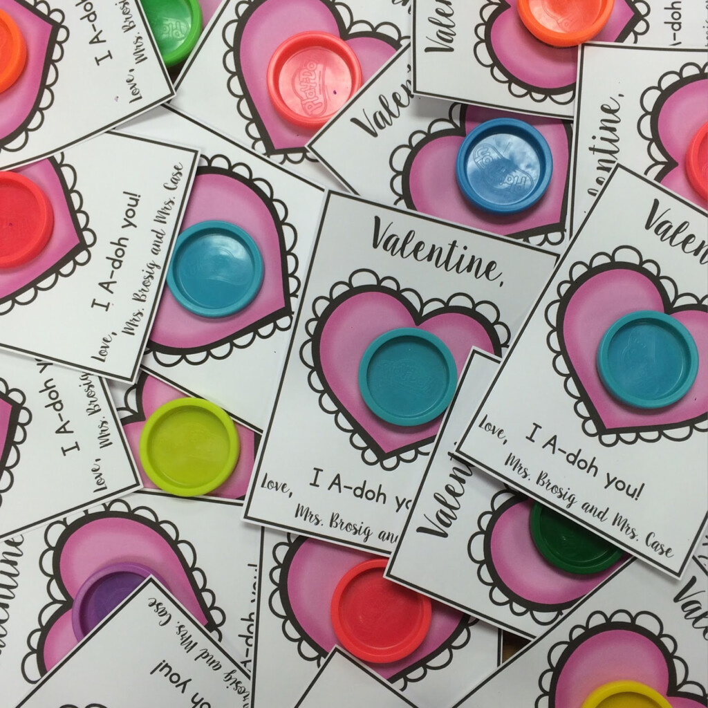 Free Printable Play Doh Valentines KTeacherTiff