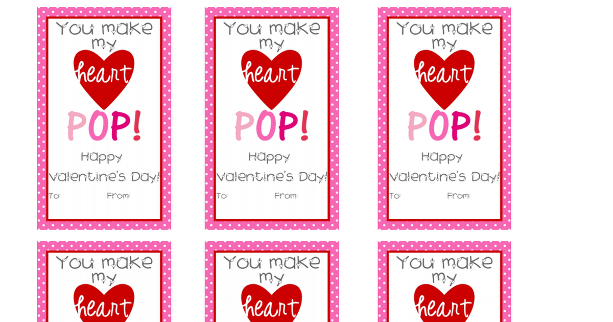 Free Printable Pop It Valentine Cards Printable Word Searches