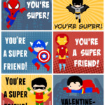 Free Printable Superhero Valentines Superhero Valentines Valentines