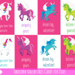 Free Printable Unicorn Valentines Cards For Kids Unicorn Valentine