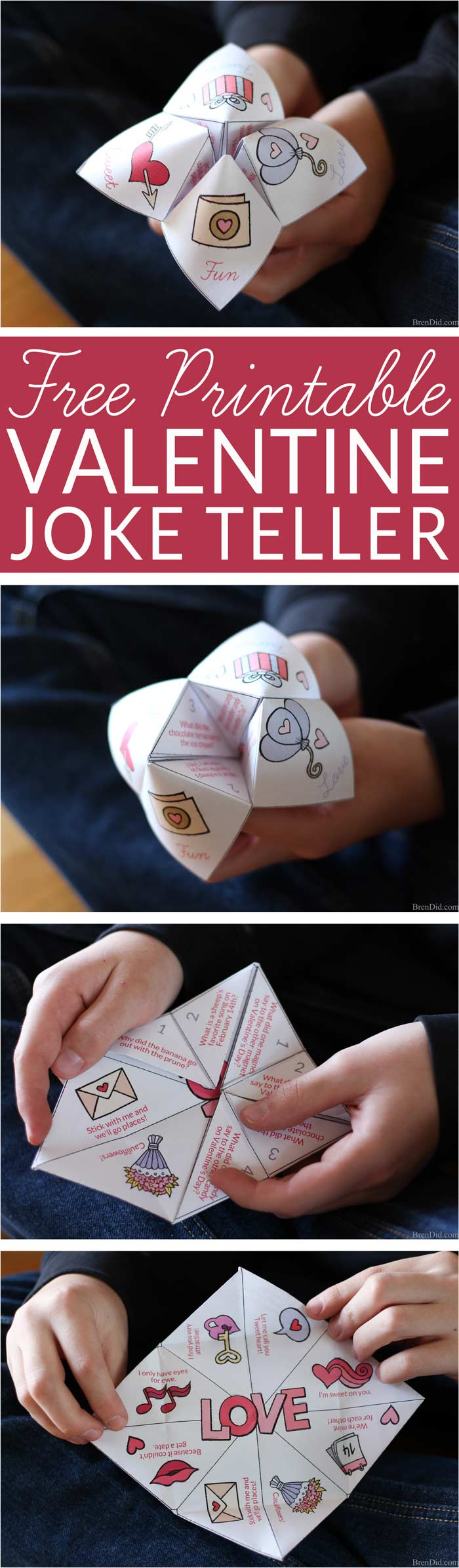 Free Printable Valentine Joke Teller For Kids