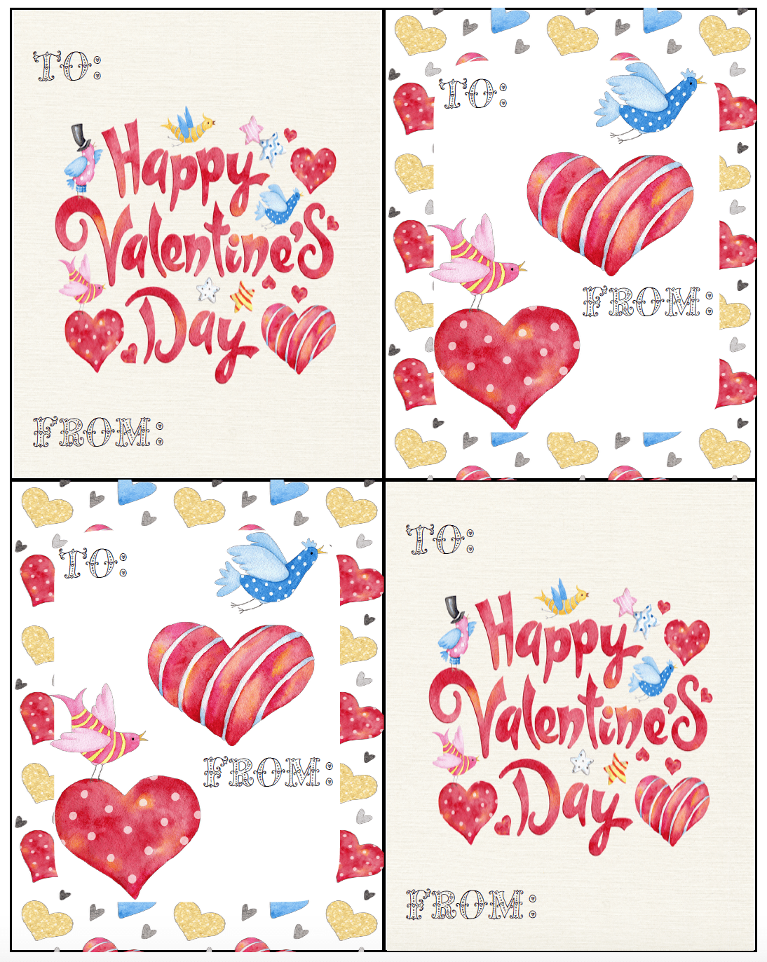 Free Printable Valentine s Day Cards