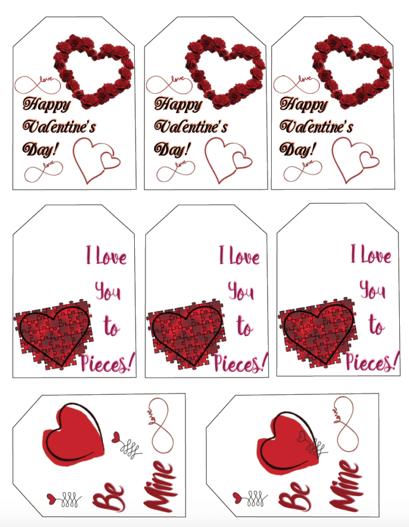 Free Printable Valentine s Day Gift Tags