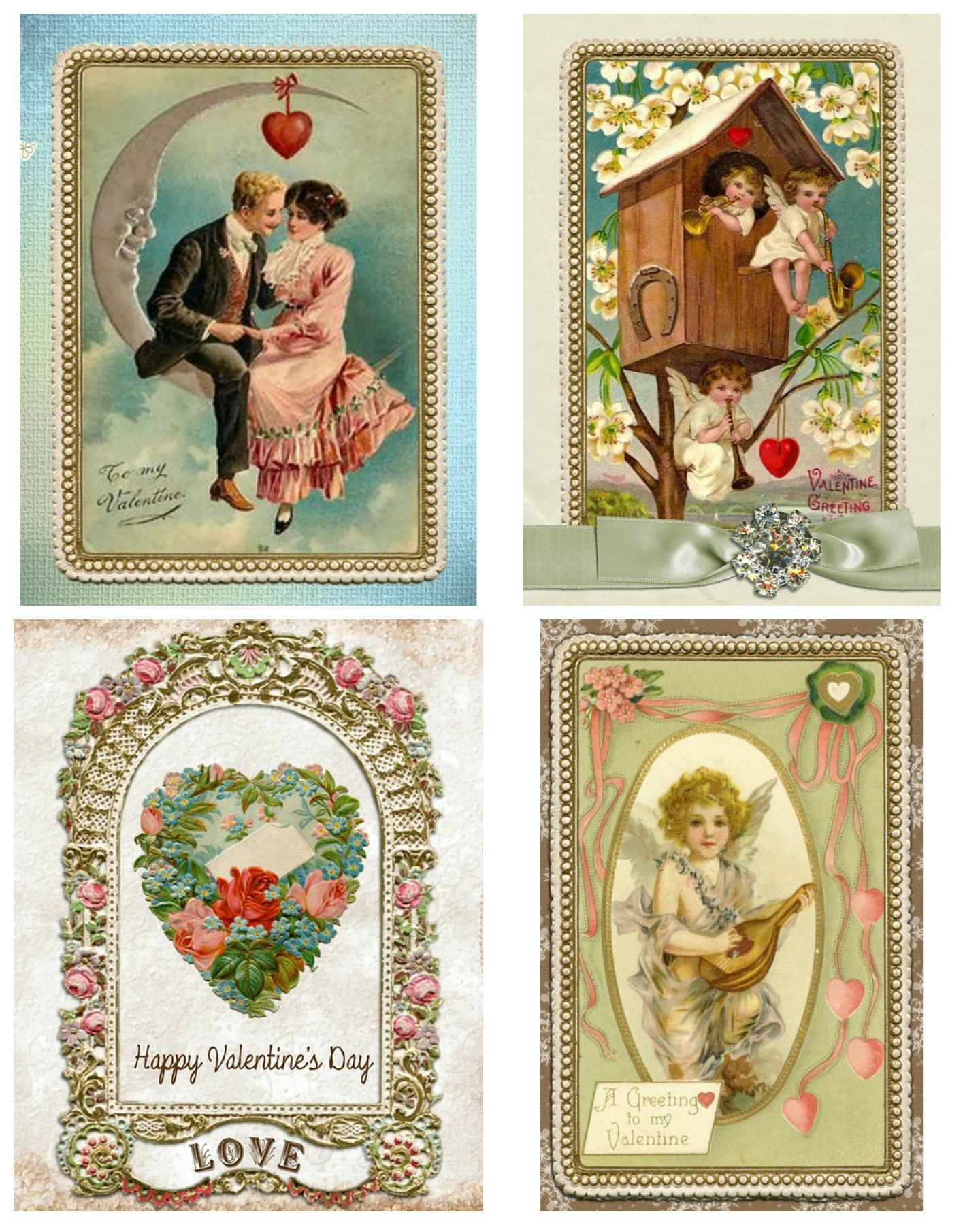 Free Printable Vintage Valentine s Day Cards Vintage Valentines