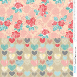 Free Puzzle To My Heart Valentine s Day Patterned Papers Printable