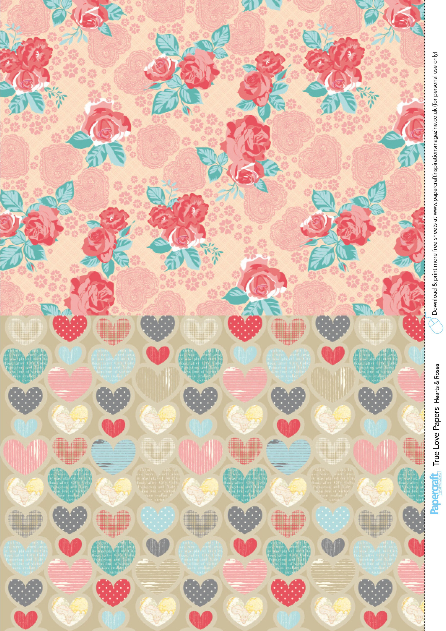 Free Puzzle To My Heart Valentine s Day Patterned Papers Printable 