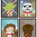 Free Star Wars Valentine Printable Pink Cake Plate