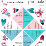 Free Valentine Cootie Catcher Printable Valentines Printables Free