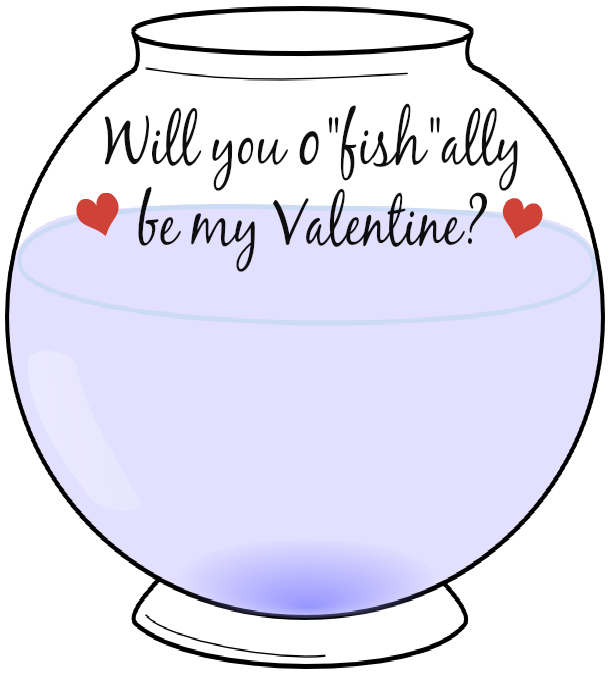 Free Valentine s Day Card Printable Fishbowl Valentine