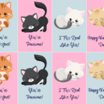 Free Valentine s Day Printables Valentines Day Cat School Valentine