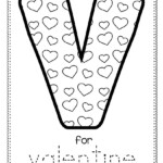 FREE Valentine s Day Tracing And Coloring Prntable preschool