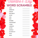 Free Valentine s Day Word Scramble For Kids
