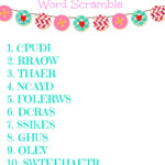 FREE Valentine s Day Word Scramble Printable SheSaved