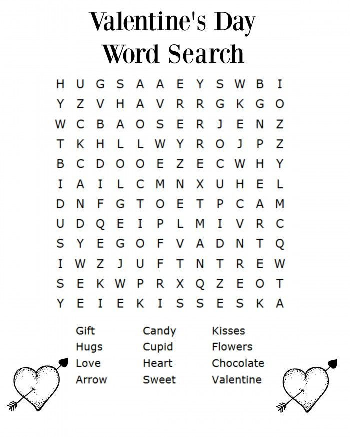 Free Valentine s Day Word Search Printable For Kids Valentines Day