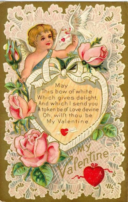 Free Victorian Valentine Cards Hearts And Flowers Vintage Valentine 