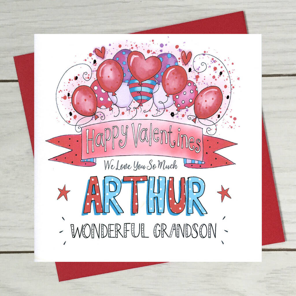 Grandson Valentine s Card By Claire Sowden Design Notonthehighstreet