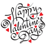 Happy Valentine Day Hand Lettering Happy Valentine Day Ad day v