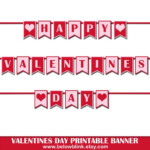 Happy Valentines Day Banner Printable Photo Prop Banner