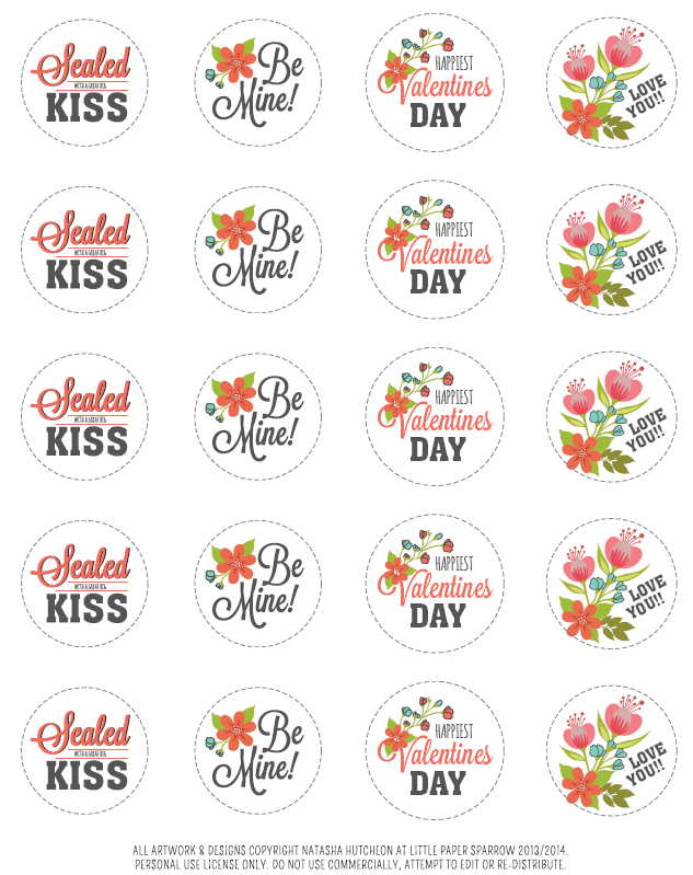 Happy Valentines Day Printables Designed By Little Paper Sparrow Free 