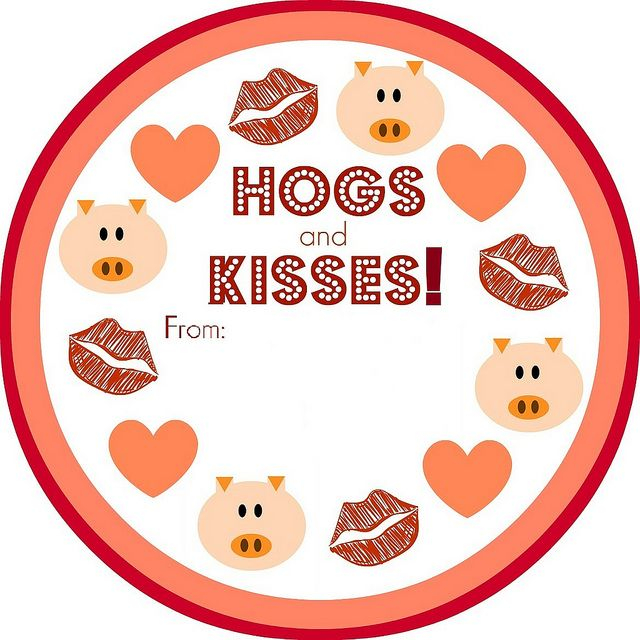 Hogs And Kisses Valentine Printable By Steph2pigs Via Flickr 