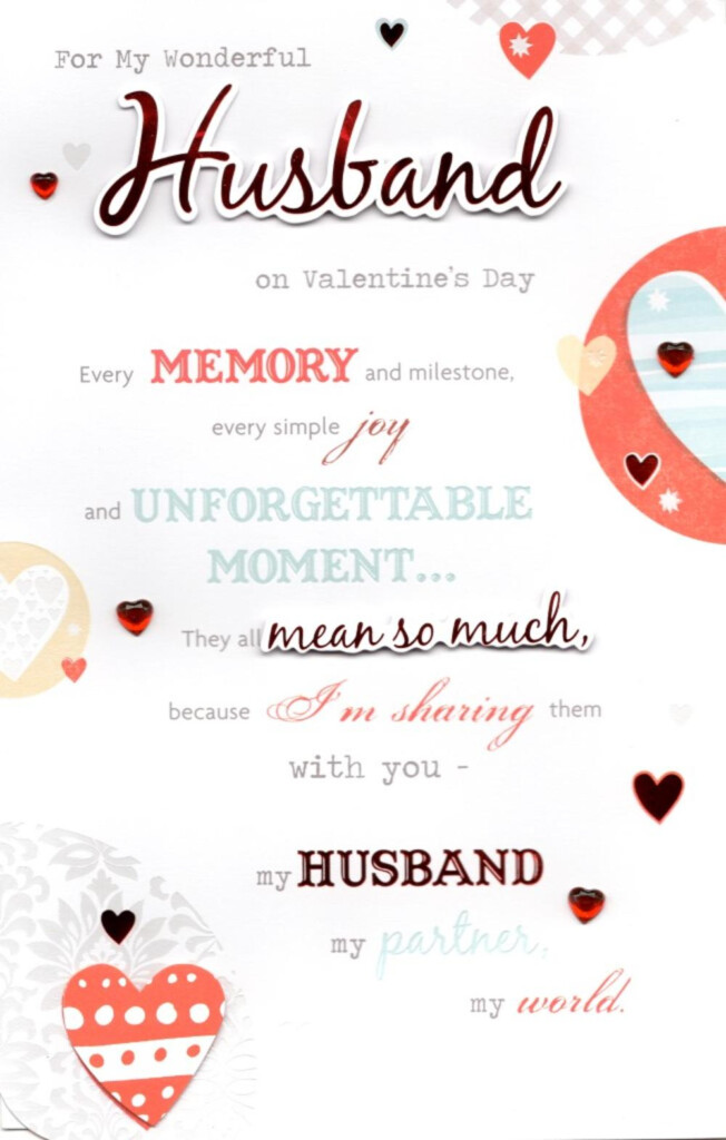 Husband Valentine s Day Greeting Card Cards