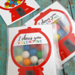 I Chews You Gumball Machine Valentine s Day Card Printable A