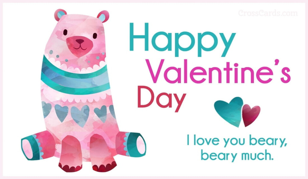 I Love You Beary Beary Much ECard Free Valentine s Day Cards Online